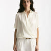 Camicia in seta bianco women Antonelli firenze - 6