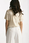 Camicia in seta crema women Antonelli firenze - 3