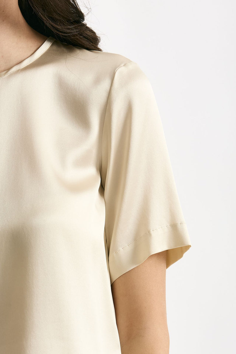 Camicia in seta crema women Antonelli firenze - 5