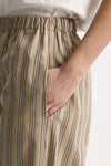 Pantalone rigato beige con riga women Antonelli firenze - 5