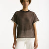 Maglia doppiata marrone e bianco women Antonelli firenze - 6