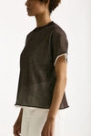 Maglia doppiata marrone e bianco women Antonelli firenze - 4