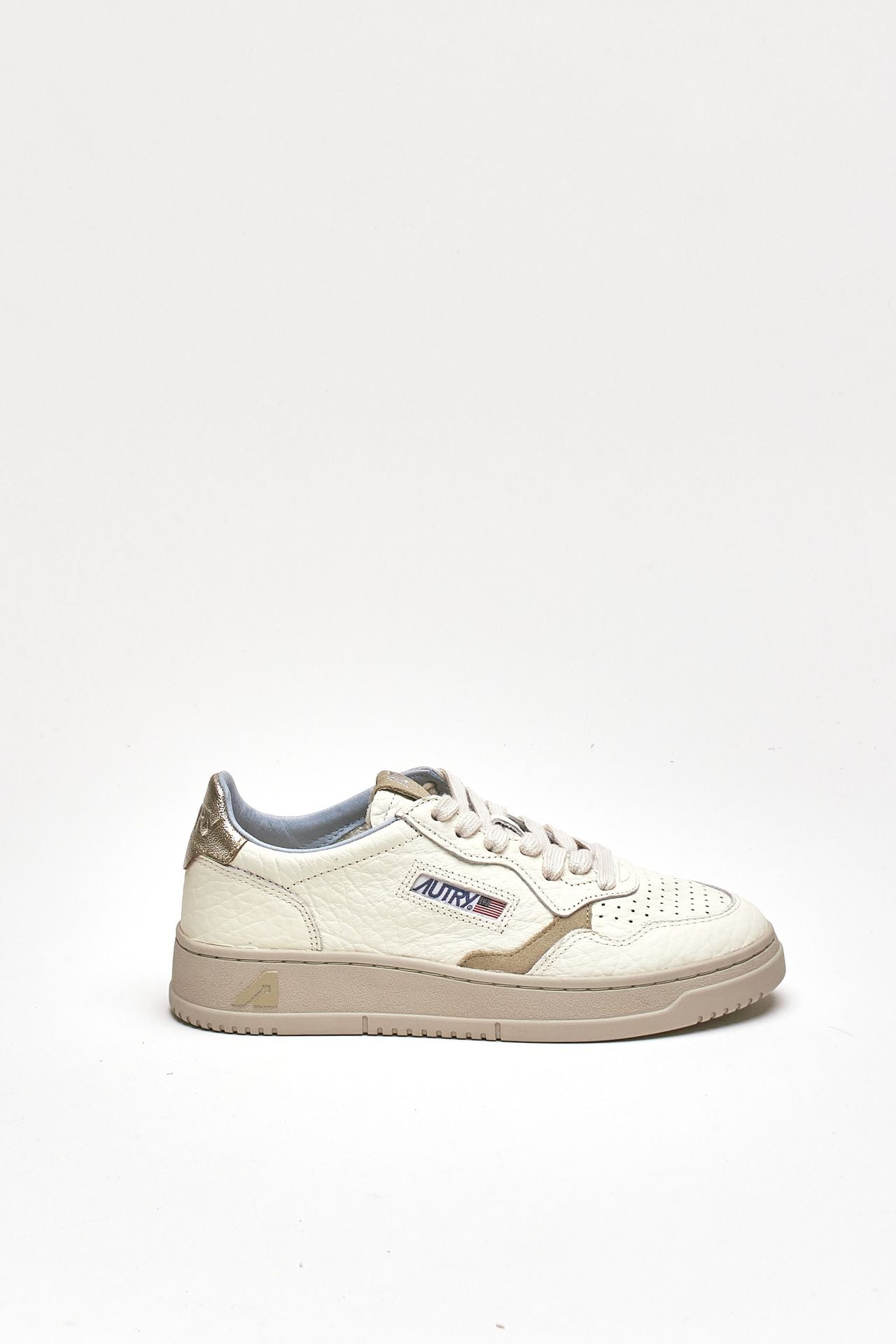 Sneakers MEDALIST LOW AULW-NE15 in pelle platino e sponge women Autry - 1