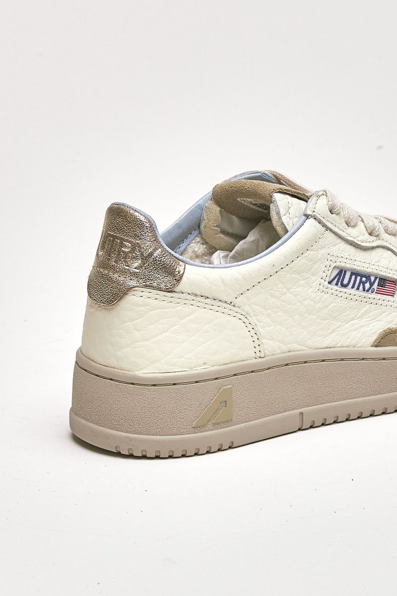 Sneakers MEDALIST LOW AULW-NE15 in pelle platino e sponge women Autry - 7