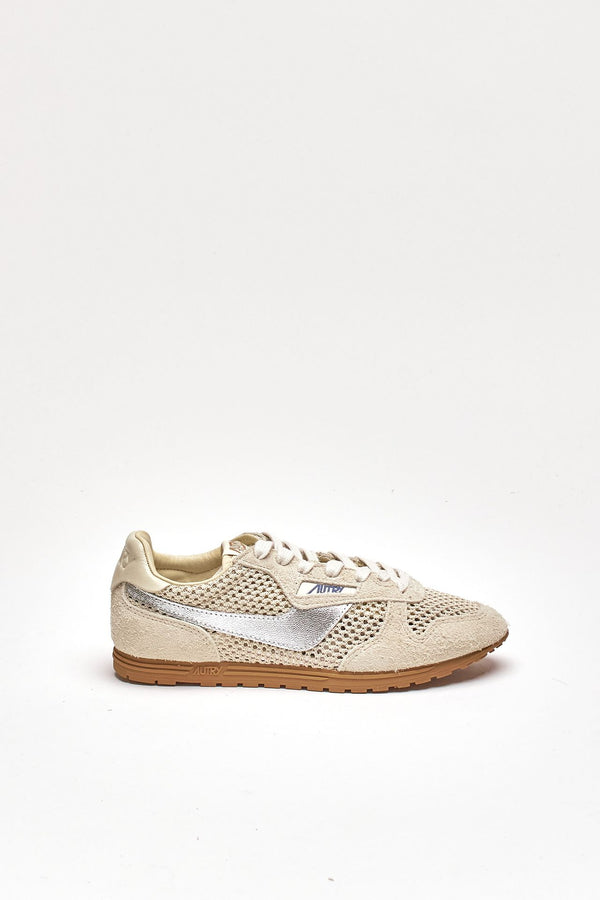 Sneakers WINDSPIN WSLW-KD06 in mesh traforato e suede women Autry