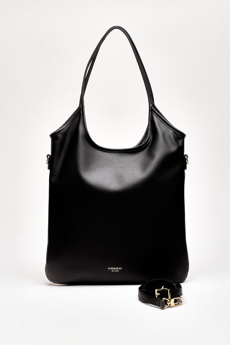 Shopper morbida SHANTY in nappa nero women Avenue 67 - 4