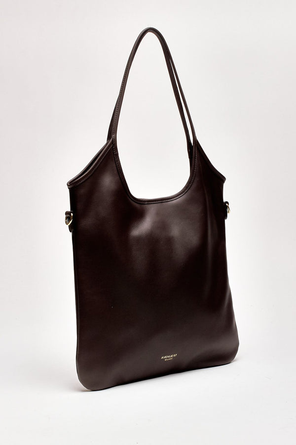 Shopper morbida SHANTY in nappa marrone women Avenue 67