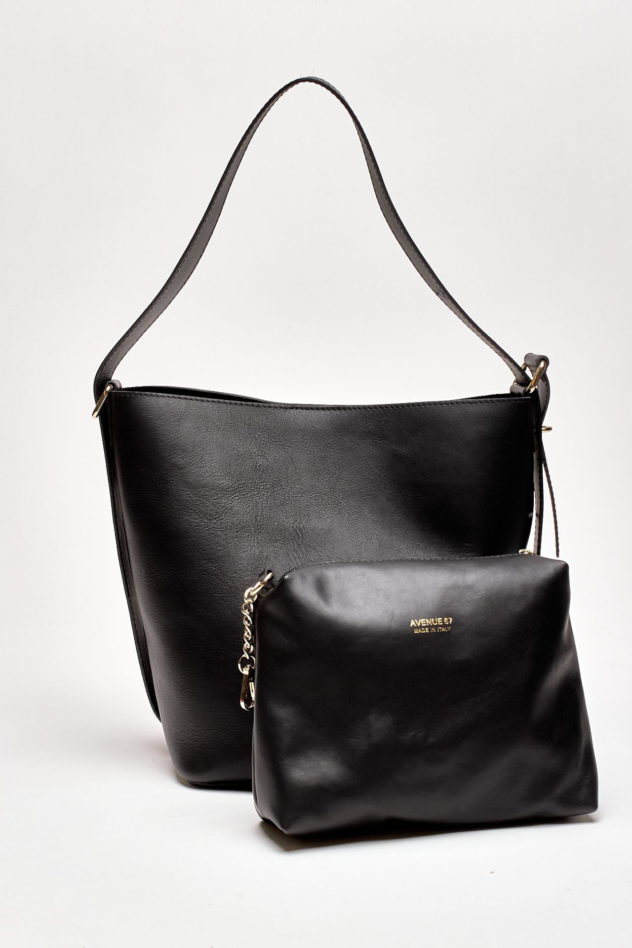 Secchiello morbido MADISON in nappa nero women Avenue 67 - 4