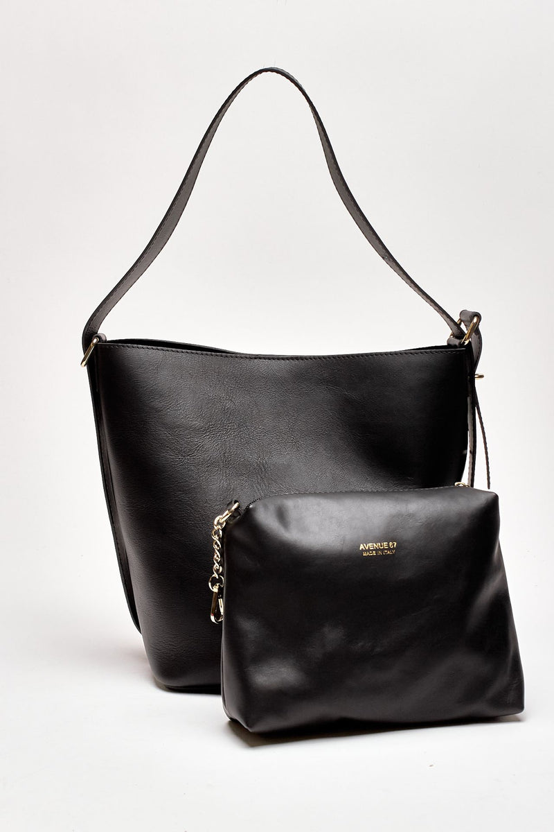 Secchiello morbido MADISON in nappa nero women Avenue 67 - 4
