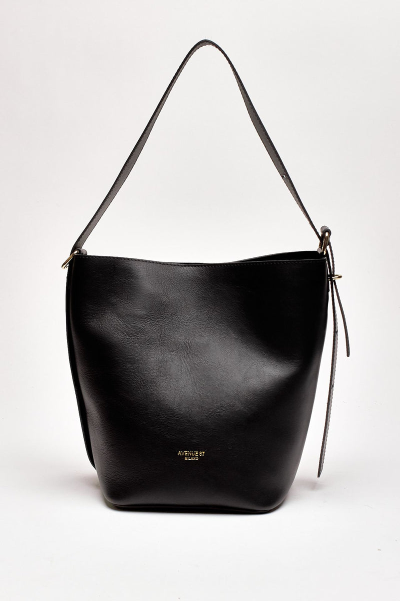Secchiello morbido MADISON in nappa nero women Avenue 67 - 1