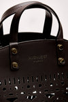 Cesta rigida DINAH in pelle laserata testa di moro women Avenue 67 - 5