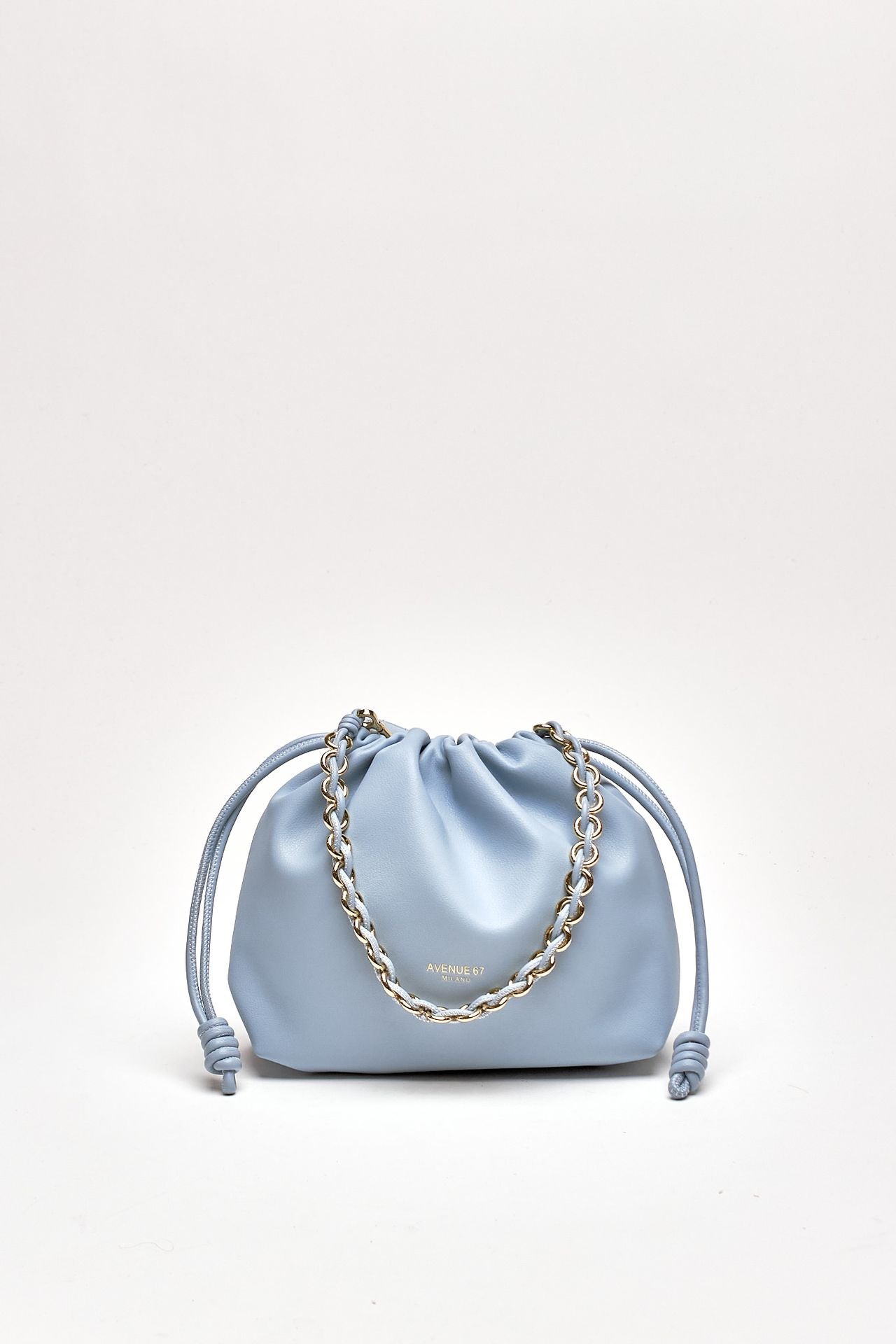 Pochette morbida CYNTHIA in pelle sauvage blu cielo women Avenue 67 - 1