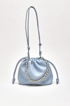 Pochette morbida CYNTHIA in pelle sauvage blu cielo women Avenue 67 - 4