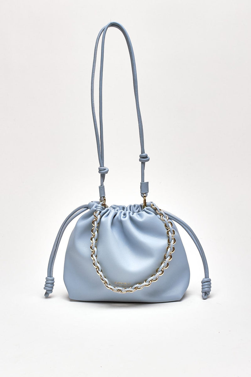 Pochette morbida CYNTHIA in pelle sauvage blu cielo women Avenue 67 - 4