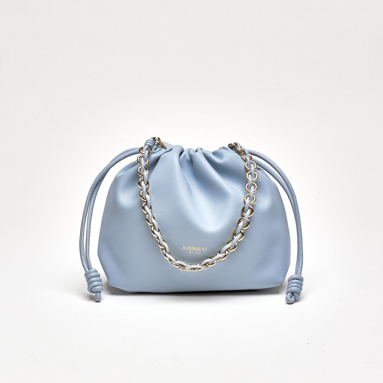 Pochette morbida CYNTHIA in pelle sauvage blu cielo women Avenue 67 - 7