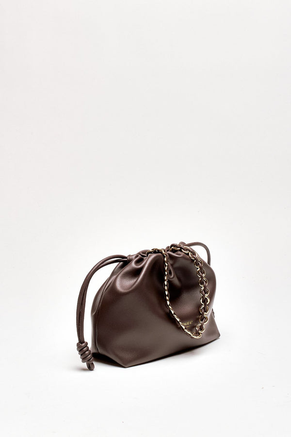 Pochette morbida CYNTHIA in pelle sauvage cioccolato women Avenue 67