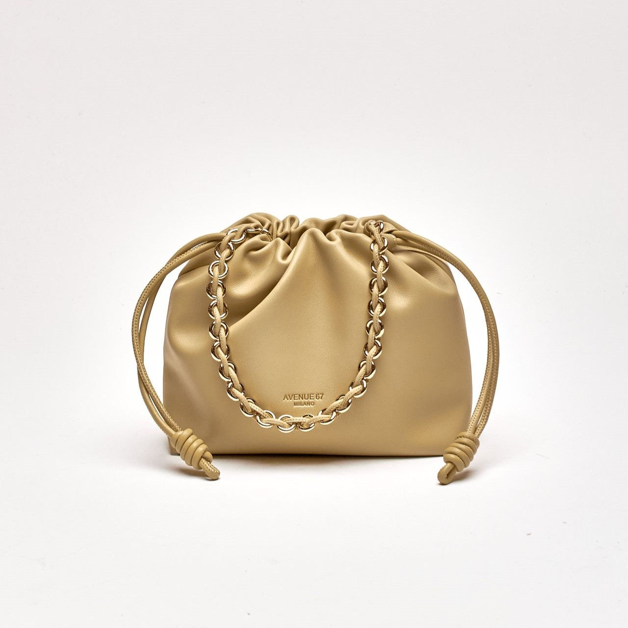 Pochette morbida CYNTHIA in pelle sauvage sabbia women Avenue 67 - 8
