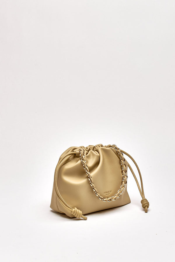 Pochette morbida CYNTHIA in pelle sauvage sabbia women Avenue 67