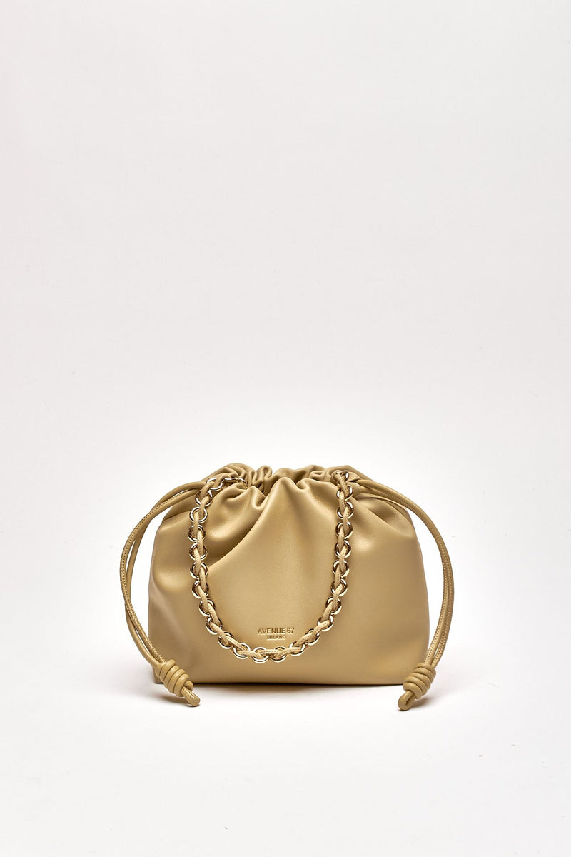 Pochette morbida CYNTHIA in pelle sauvage sabbia women Avenue 67 - 1