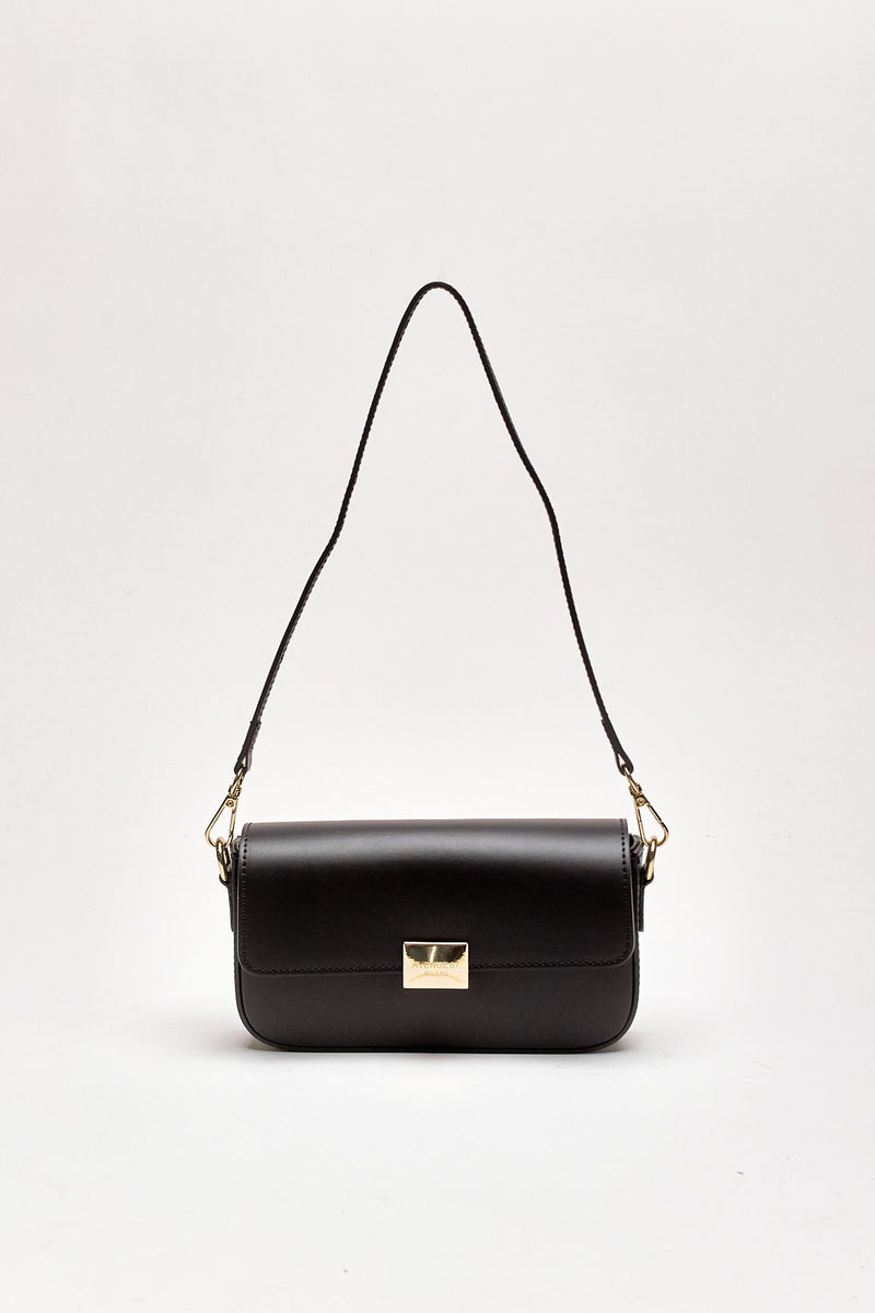 Clutch rigida FARAH in pelle ruga nero women Avenue 67 - 1