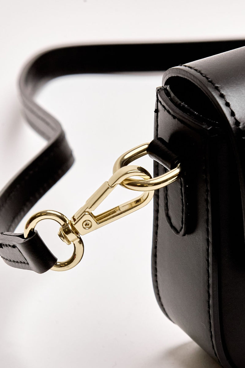 Clutch rigida FARAH in pelle ruga nero women Avenue 67 - 6