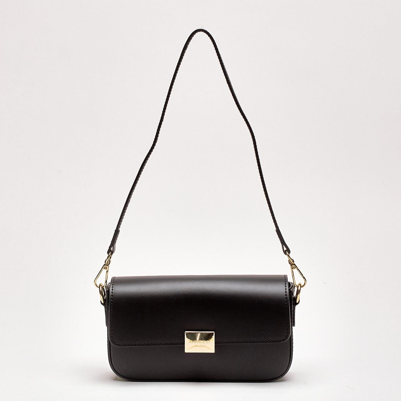 Clutch rigida FARAH in pelle ruga nero women Avenue 67 - 7