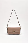 Clutch rigida FARAH in pelle ruga tortora women Avenue 67 - 1