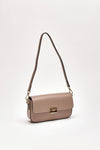 Clutch rigida FARAH in pelle ruga tortora women Avenue 67 - 2