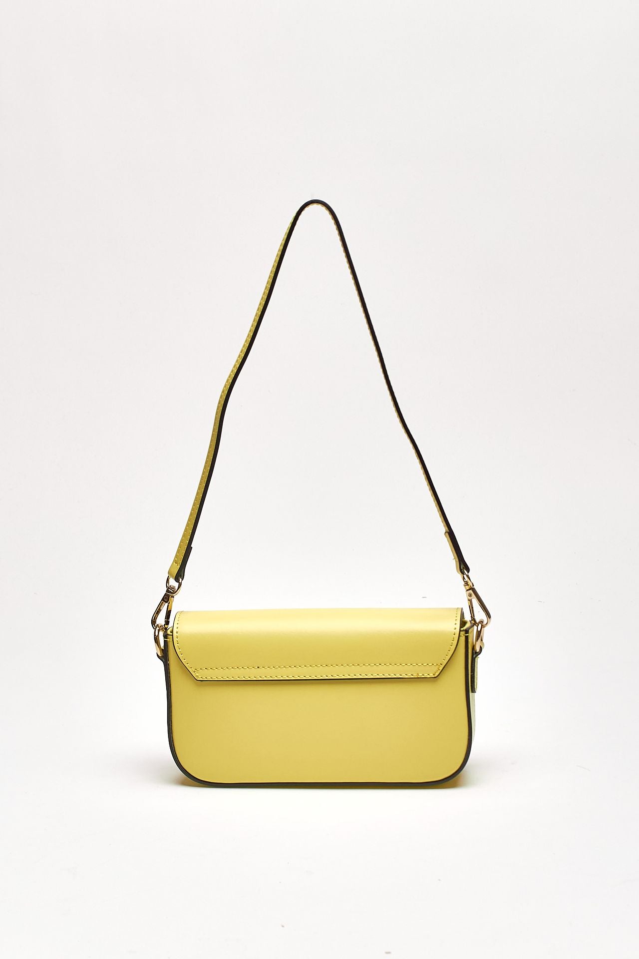 Clutch rigida FARAH in pelle ruga limone women Avenue 67 - 2