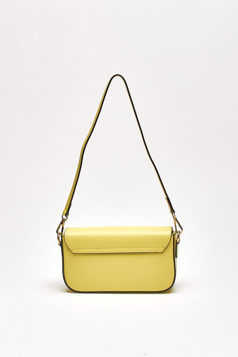 Clutch rigida FARAH in pelle ruga limone women Avenue 67 - 2