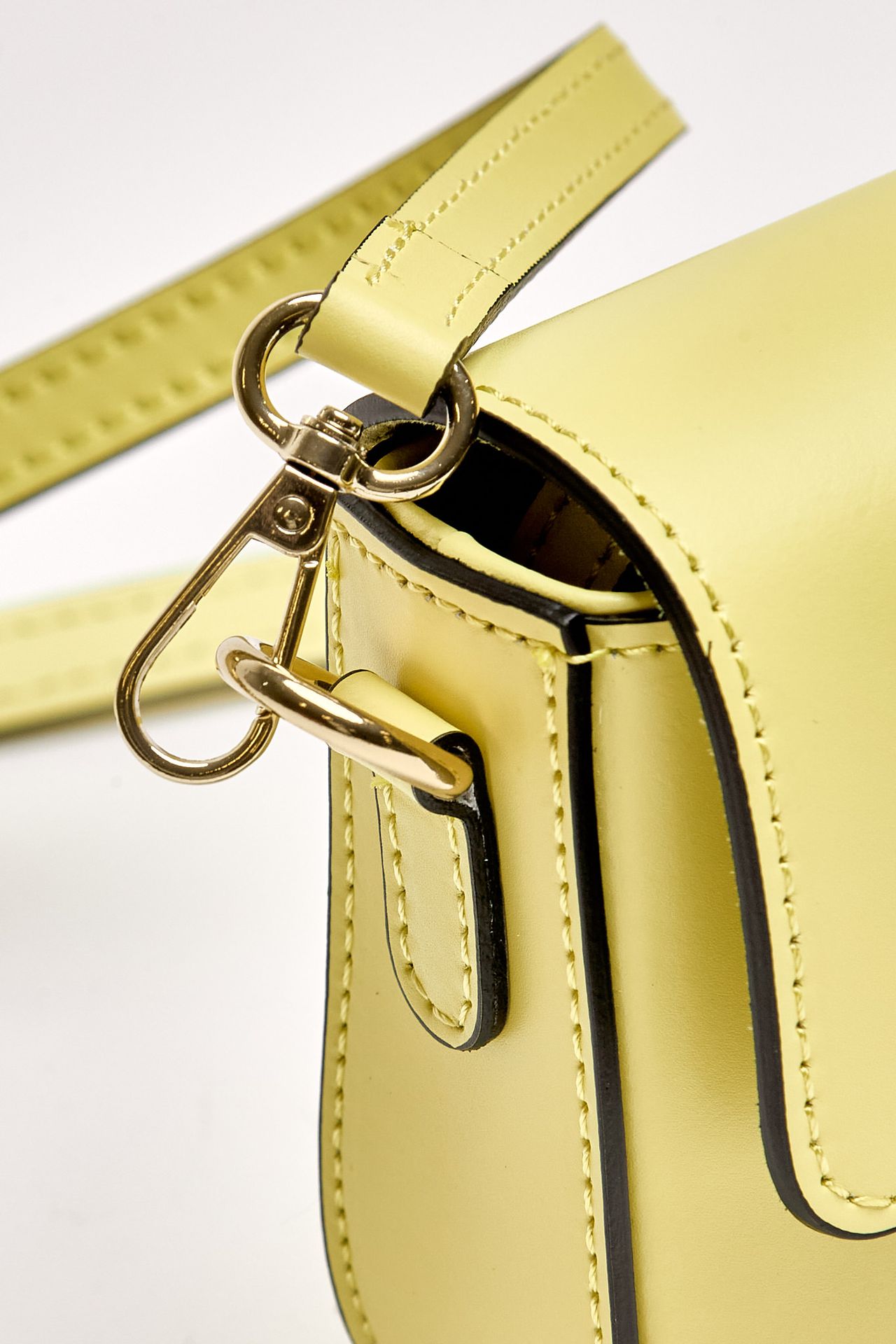 Clutch rigida FARAH in pelle ruga limone women Avenue 67 - 6