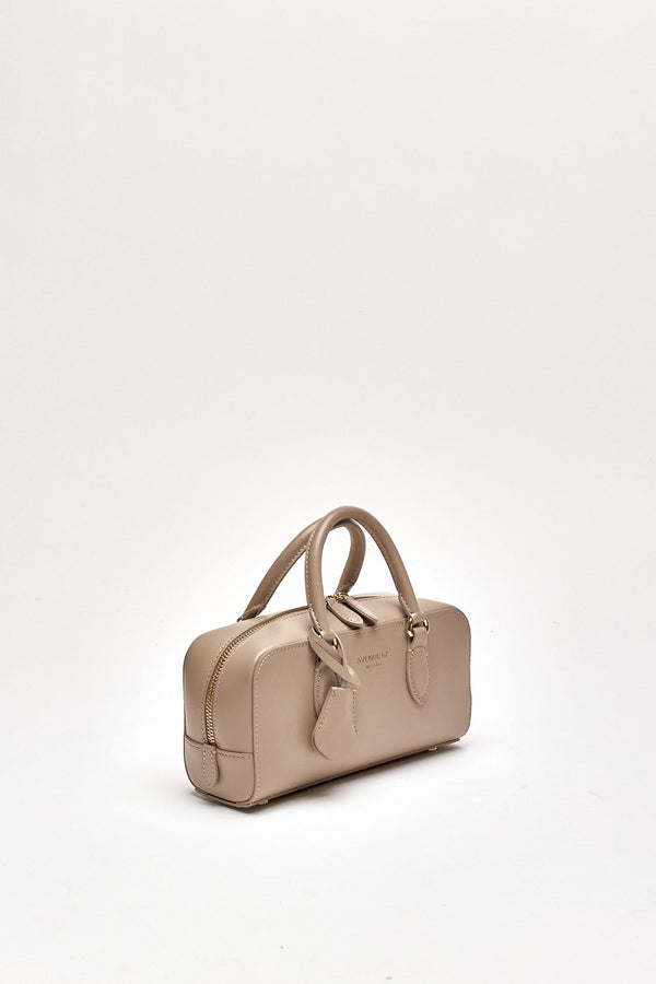 Mini-bauletto rigido ALIMA in pelle tortora women Avenue 67