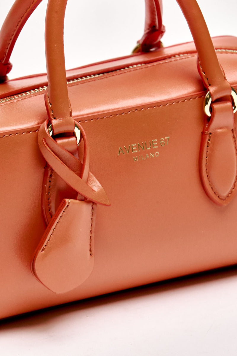 Mini-bauletto rigido ALIMA in pelle arancio women Avenue 67 - 5