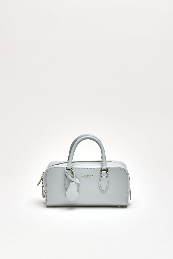 Mini-bauletto rigido ALIMA in pelle celeste women Avenue 67