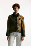 Giacca cerata crop ALMA WAX sabbia women Barbour - 5