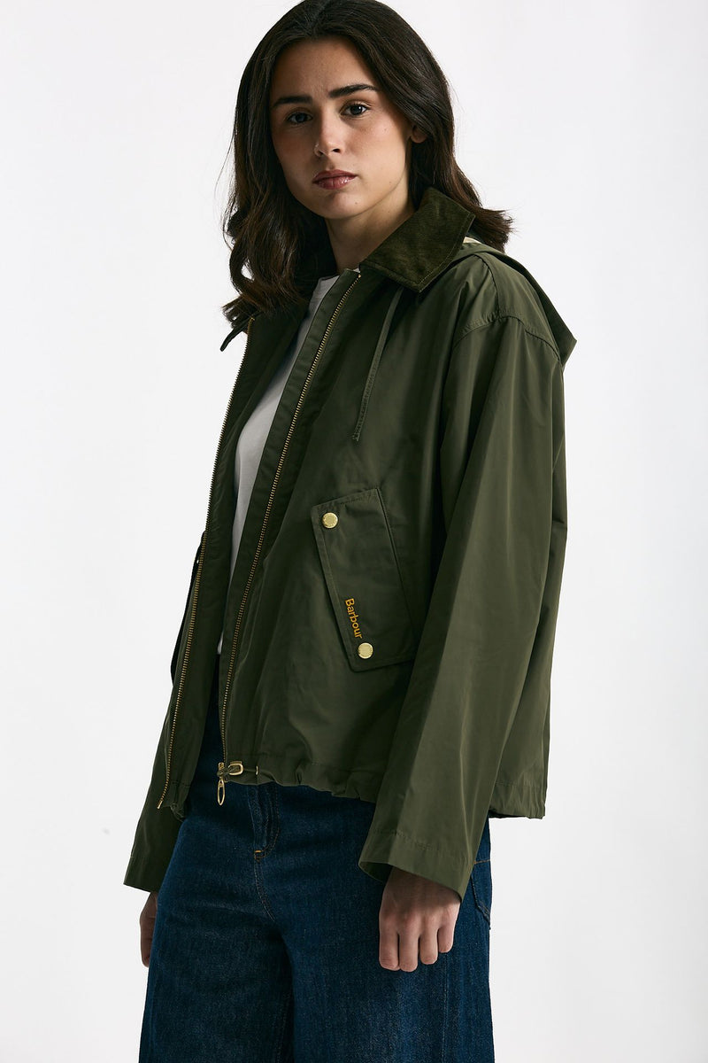 Giubbino WEAVER in nylon verde women Barbour - 1