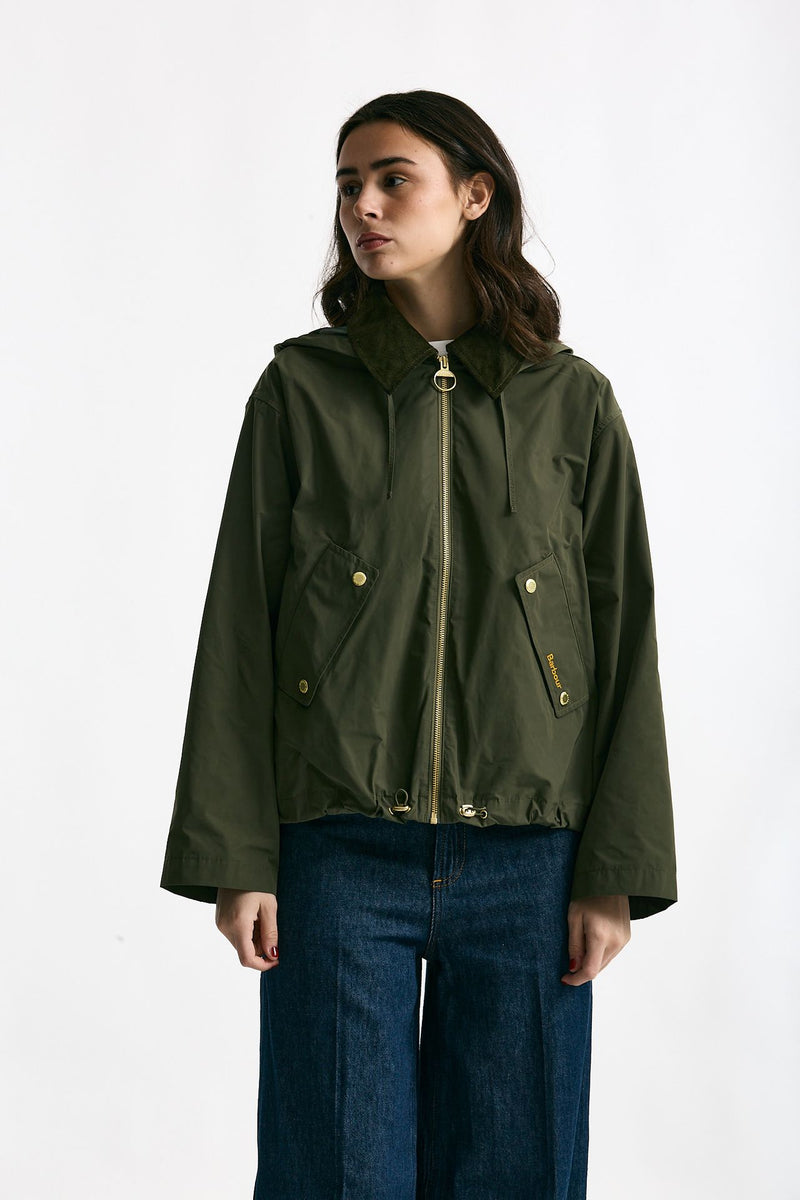 Giubbino WEAVER in nylon verde women Barbour - 4