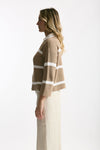 Maglia polo in cotone e cashmere rigata women Be you - 2