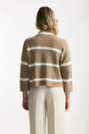 Maglia polo in cotone e cashmere rigata women Be you - 3