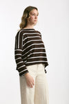 Maglia collo a barchetta rigata women Be you - 4