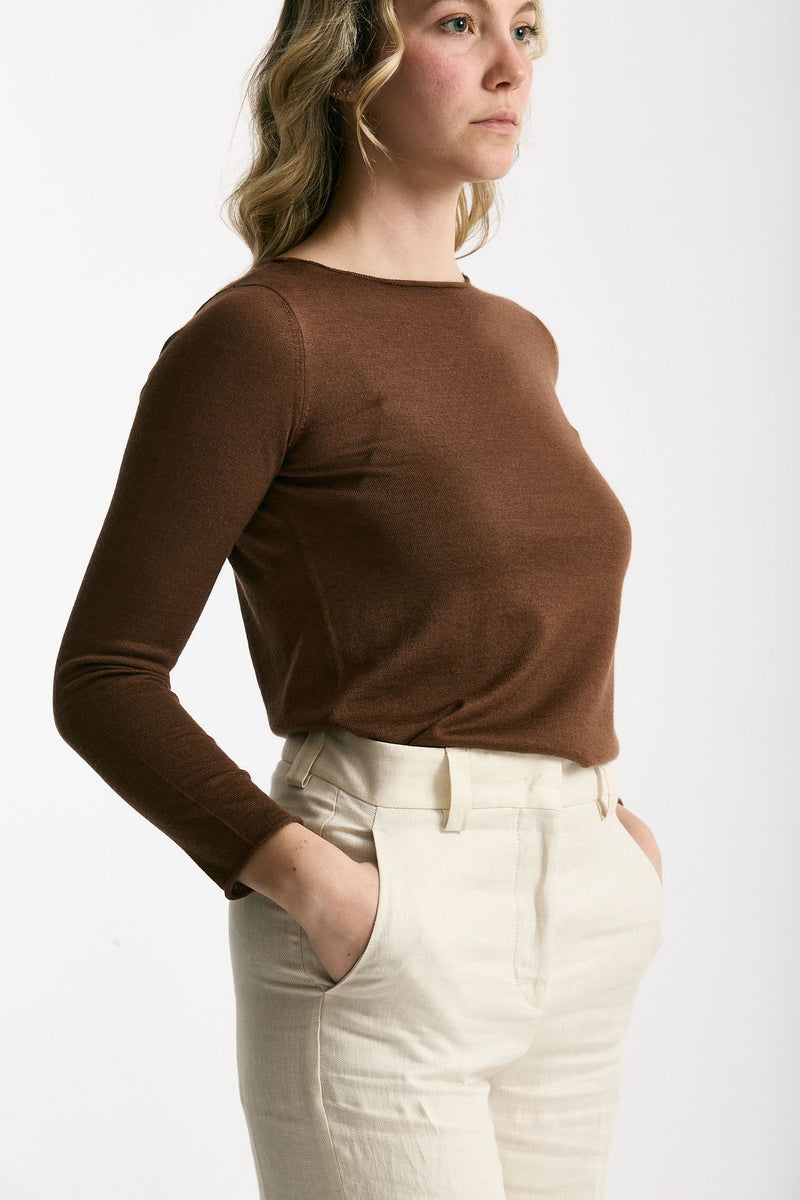 Maglia slim marrone bruciato women Be you - 3