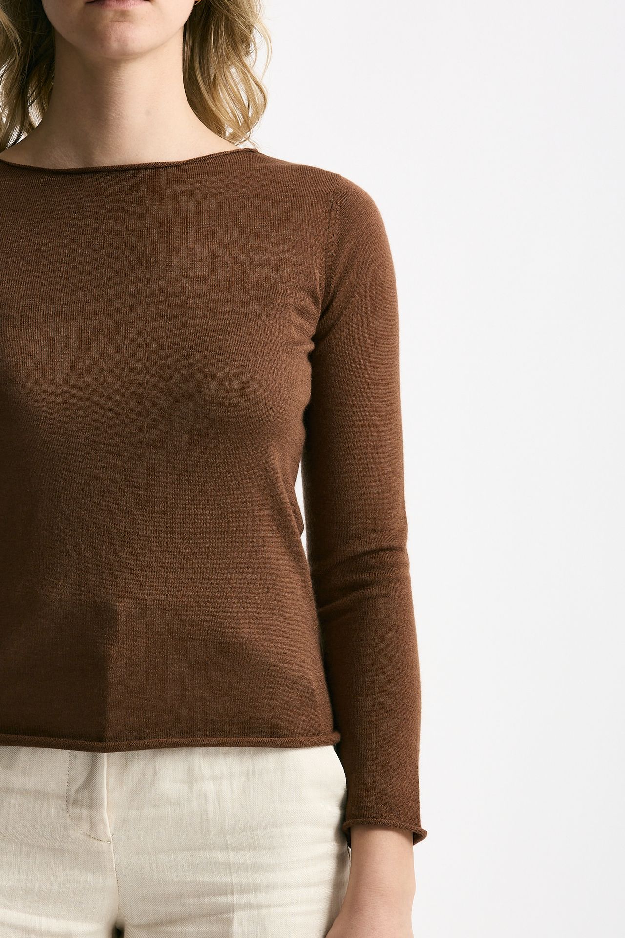 Maglia slim marrone bruciato women Be you - 5