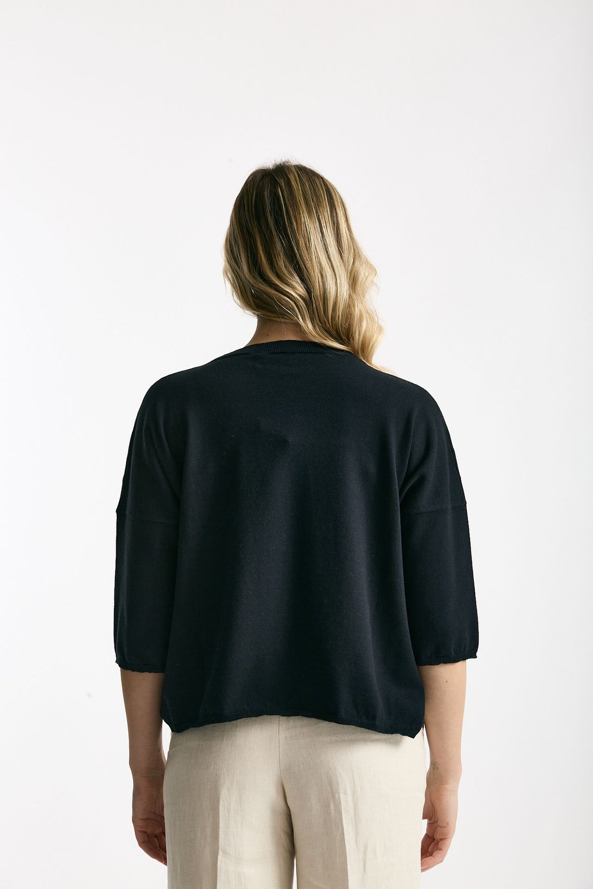Maglia scatolina blu notte women Be you - 4