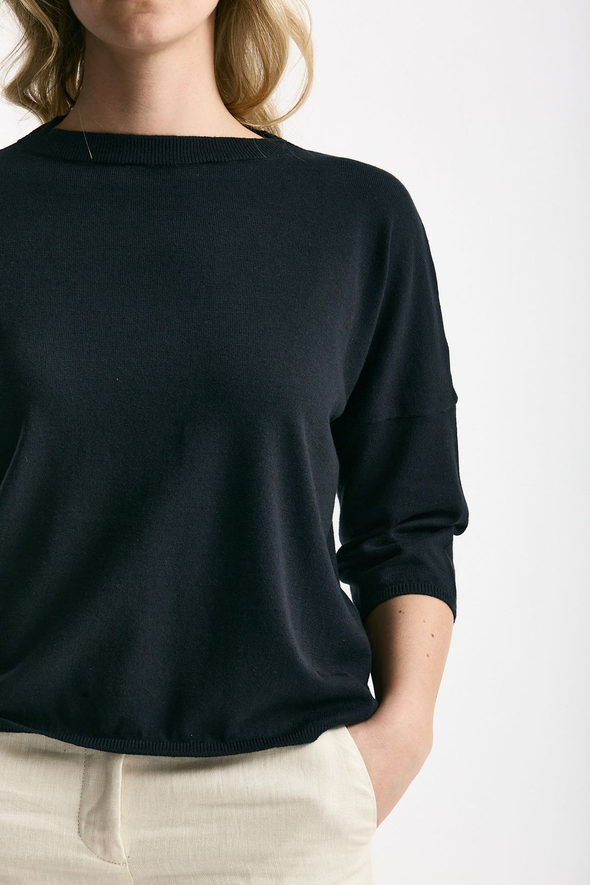 Maglia scatolina blu notte women Be you - 5