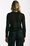 Maglia in lino e seta nero women Be you - 3