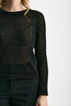 Maglia in lino e seta nero women Be you - 6