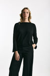 Maglia collo a barchetta nero women Be you - 1