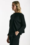 Maglia collo a barchetta nero women Be you - 2