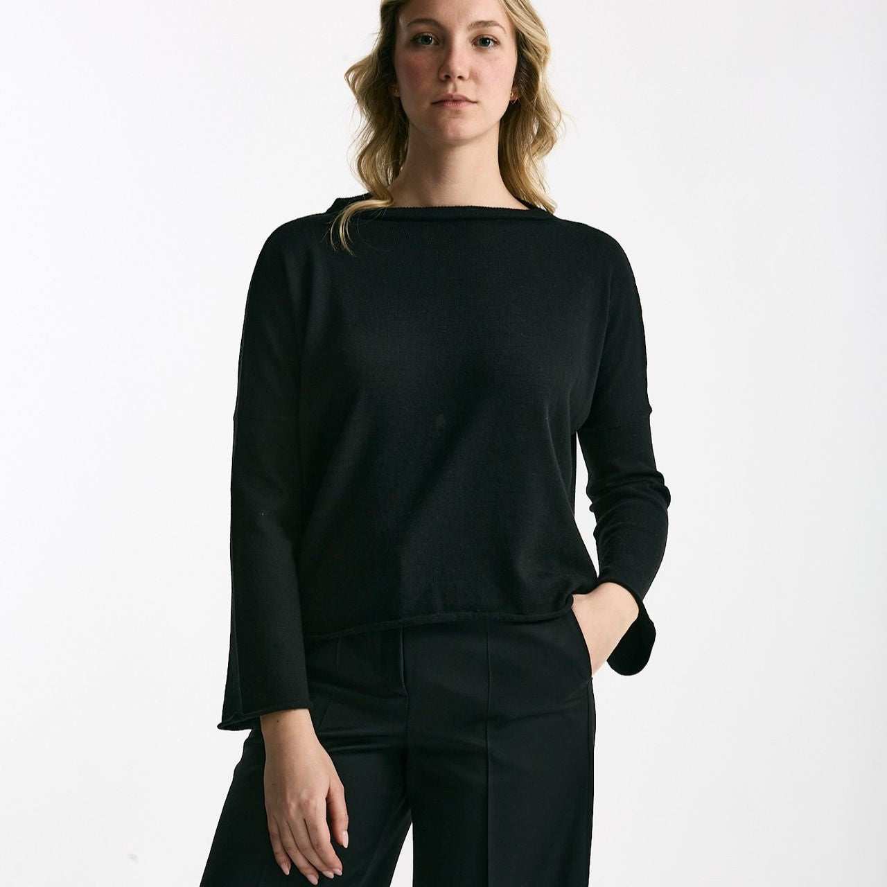 Maglia collo a barchetta nero women Be you - 6