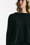 Maglia collo a barchetta nero women Be you - 5